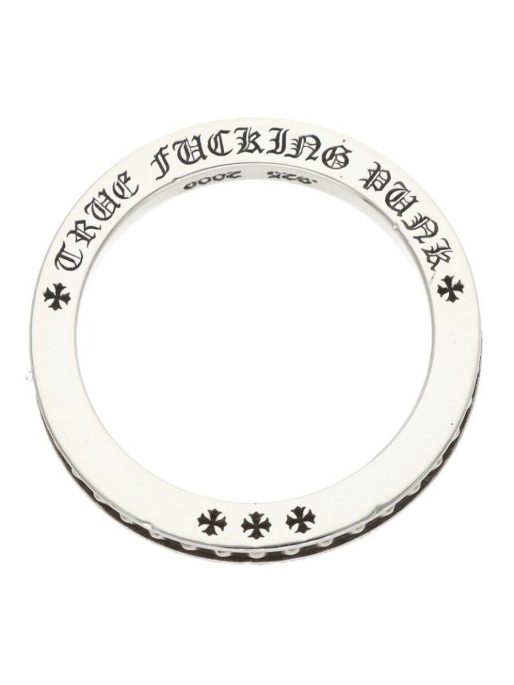Chrome Hearts Tfp Pnk Bby True Fckin Punk Baby Silver Ring